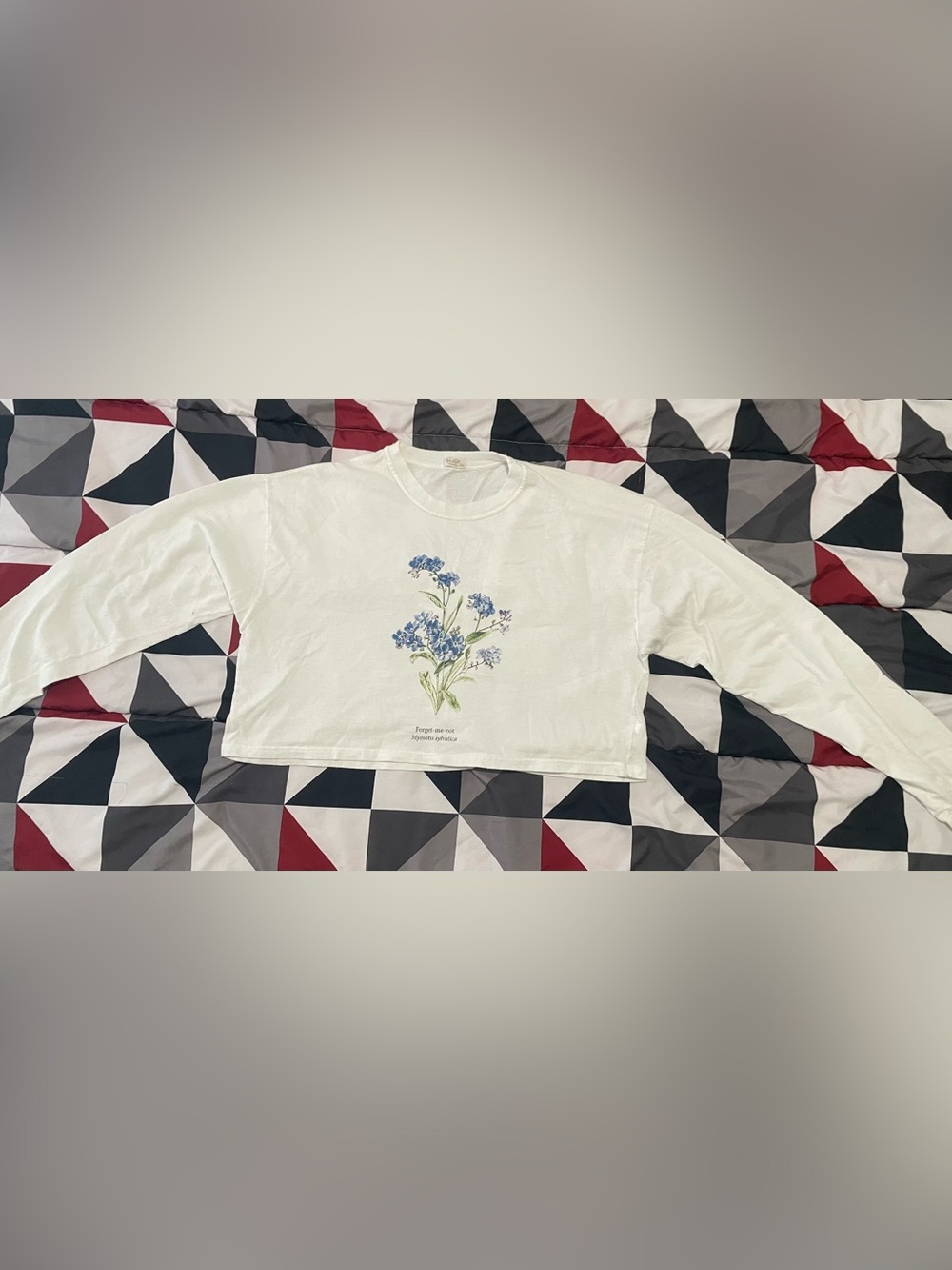 HUF Off-White Crewneck Tee with Subtle Logo Tag